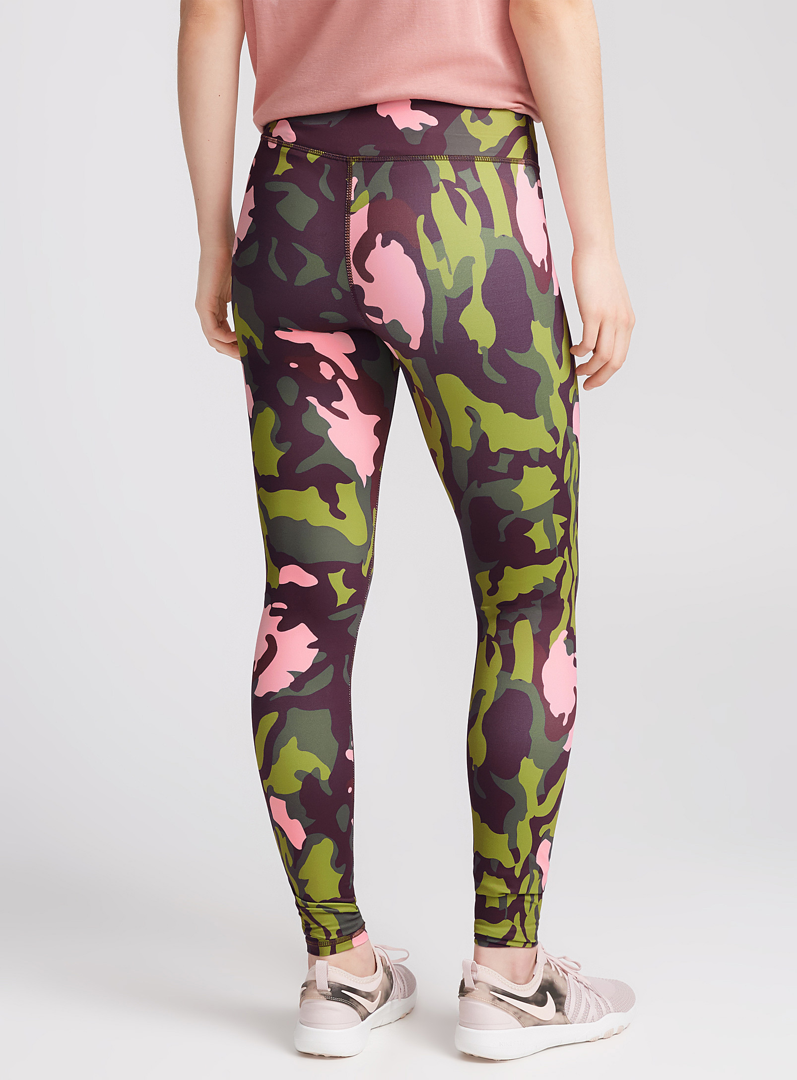 adidas pink camo leggings